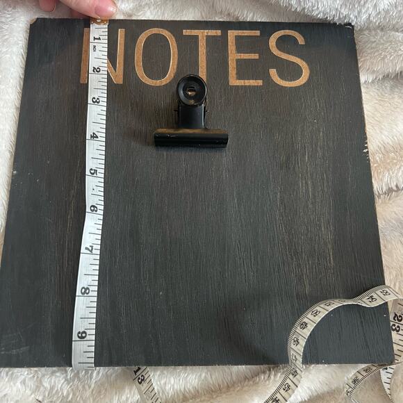 Rustic Farmhouse Decor Standing Wood Notes Holder – The Daily News Collection - Picture 4 of 9